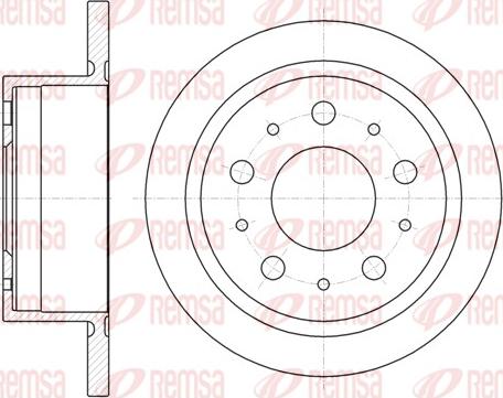 Remsa 61057.00 - Bremsscheibe alexcarstop-ersatzteile.com