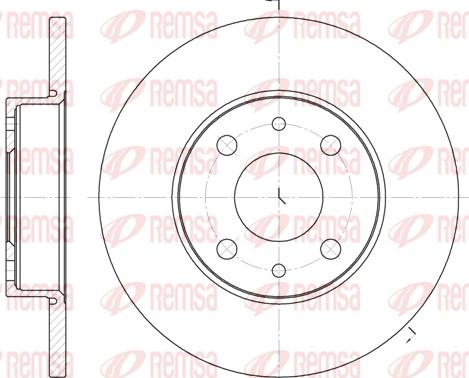 Remsa 6110.01 - Bremsscheibe alexcarstop-ersatzteile.com