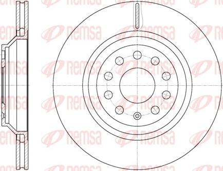 Remsa 61172.10 - Bremsscheibe alexcarstop-ersatzteile.com