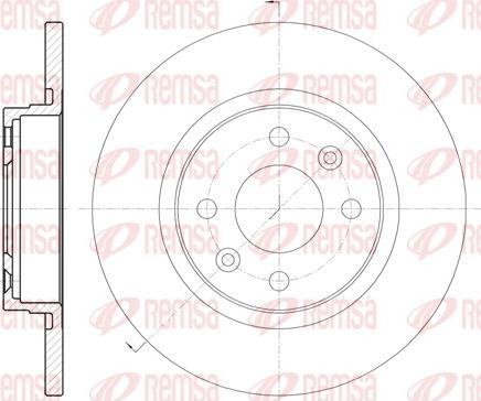 Remsa 6809.00 - Bremsscheibe alexcarstop-ersatzteile.com