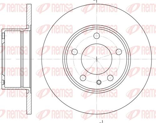 Remsa 6312.00 - Bremsscheibe alexcarstop-ersatzteile.com