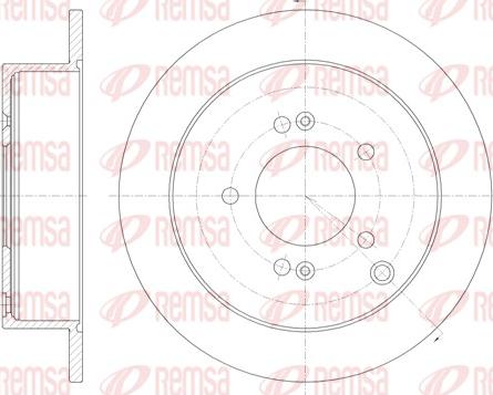 Remsa 6756.00 - Bremsscheibe alexcarstop-ersatzteile.com