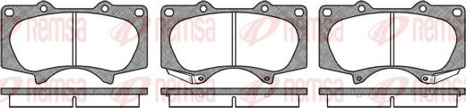 Remsa 0988.00 - Bremsbelagsatz, Scheibenbremse alexcarstop-ersatzteile.com