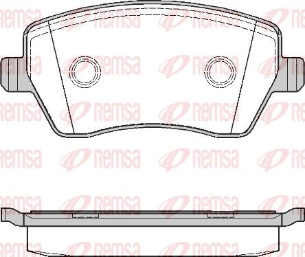 Remsa 0987.00 - Bremsbelagsatz, Scheibenbremse alexcarstop-ersatzteile.com