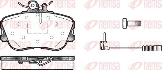 Remsa 0445.02 - Bremsbelagsatz, Scheibenbremse alexcarstop-ersatzteile.com