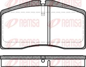 Remsa 0448.00 - Bremsbelagsatz, Scheibenbremse alexcarstop-ersatzteile.com