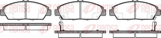 Remsa 0406.02 - Bremsbelagsatz, Scheibenbremse alexcarstop-ersatzteile.com