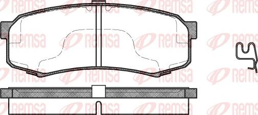 Remsa 0413.04 - Bremsbelagsatz, Scheibenbremse alexcarstop-ersatzteile.com