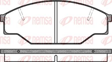 Remsa 0412.00 - Bremsbelagsatz, Scheibenbremse alexcarstop-ersatzteile.com