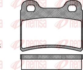 Remsa 0417.00 - Bremsbelagsatz, Scheibenbremse alexcarstop-ersatzteile.com