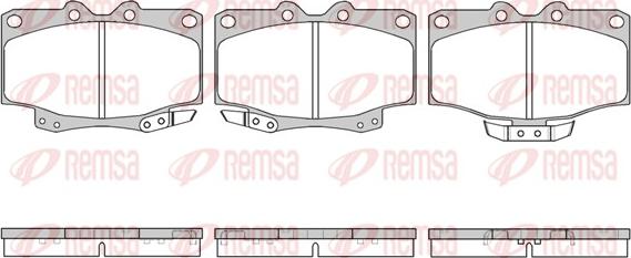 Remsa 0430.04 - Bremsbelagsatz, Scheibenbremse alexcarstop-ersatzteile.com