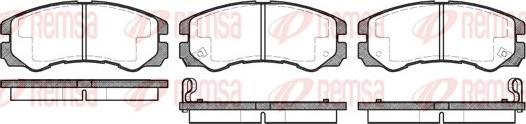 Remsa 0425.02 - Bremsbelagsatz, Scheibenbremse alexcarstop-ersatzteile.com