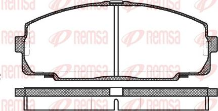 Remsa 0421.00 - Bremsbelagsatz, Scheibenbremse alexcarstop-ersatzteile.com