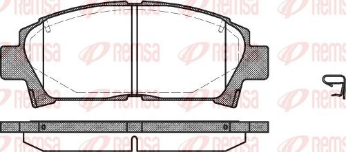 Remsa 0427.02 - Bremsbelagsatz, Scheibenbremse alexcarstop-ersatzteile.com