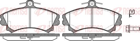 Remsa 0590.02 - Bremsbelagsatz, Scheibenbremse alexcarstop-ersatzteile.com