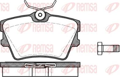 Remsa 0591.00 - Bremsbelagsatz, Scheibenbremse alexcarstop-ersatzteile.com