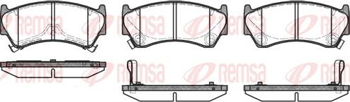 Remsa 0592.12 - Bremsbelagsatz, Scheibenbremse alexcarstop-ersatzteile.com