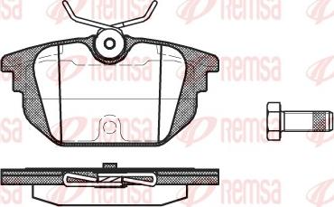 Remsa 0692.00 - Bremsbelagsatz, Scheibenbremse alexcarstop-ersatzteile.com