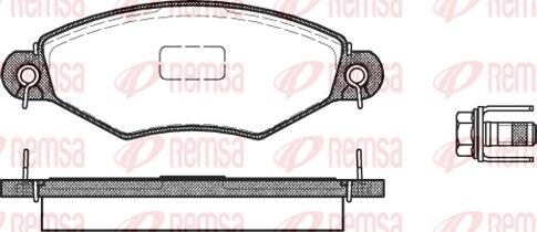 Remsa 0643.10 - Bremsbelagsatz, Scheibenbremse alexcarstop-ersatzteile.com