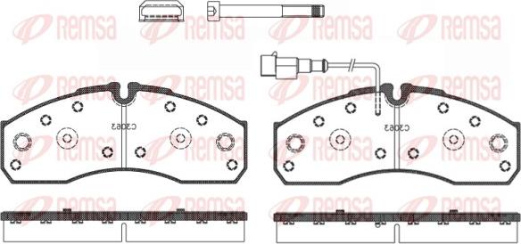 Remsa 0651.42 - Bremsbelagsatz, Scheibenbremse alexcarstop-ersatzteile.com