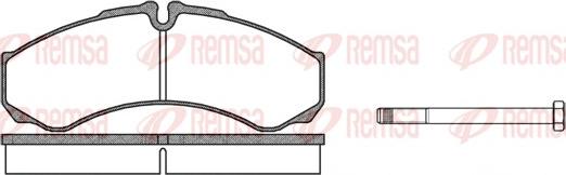 Remsa 0651.00 - Bremsbelagsatz, Scheibenbremse alexcarstop-ersatzteile.com