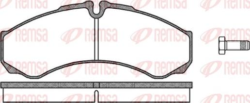 Remsa 0651.10 - Bremsbelagsatz, Scheibenbremse alexcarstop-ersatzteile.com