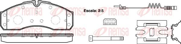 Remsa 0651.22 - Bremsbelagsatz, Scheibenbremse alexcarstop-ersatzteile.com