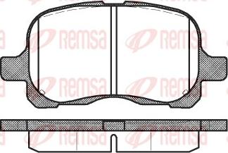 Remsa 0652.00 - Bremsbelagsatz, Scheibenbremse alexcarstop-ersatzteile.com