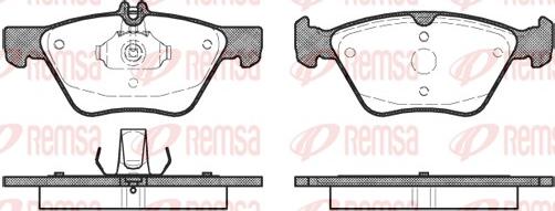 Remsa 0601.00 - Bremsbelagsatz, Scheibenbremse alexcarstop-ersatzteile.com