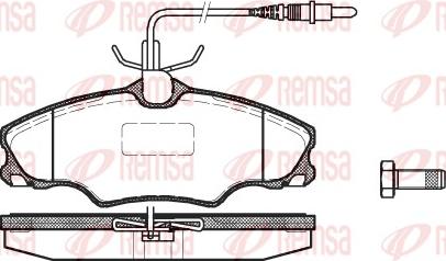 Remsa 0603.04 - Bremsbelagsatz, Scheibenbremse alexcarstop-ersatzteile.com