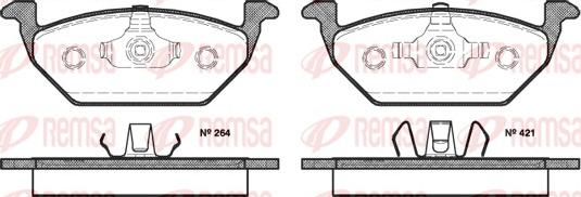 Remsa 0633.20 - Bremsbelagsatz, Scheibenbremse alexcarstop-ersatzteile.com