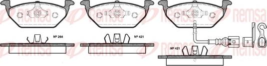 Remsa 0633.21 - Bremsbelagsatz, Scheibenbremse alexcarstop-ersatzteile.com