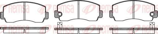 Remsa 0094.10 - Bremsbelagsatz, Scheibenbremse alexcarstop-ersatzteile.com