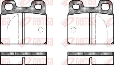 Remsa 0005.00 - Bremsbelagsatz, Scheibenbremse alexcarstop-ersatzteile.com