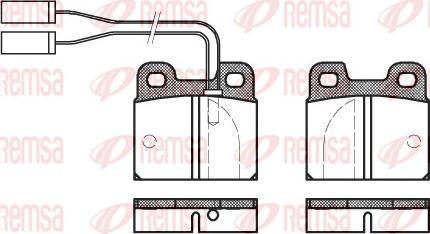 Remsa 0005.01 - Bremsbelagsatz, Scheibenbremse alexcarstop-ersatzteile.com