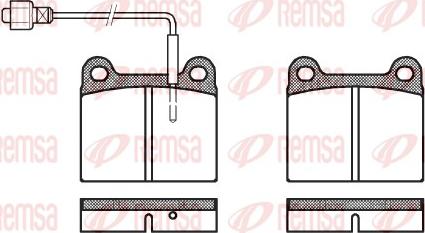 Remsa 0006.02 - Bremsbelagsatz, Scheibenbremse alexcarstop-ersatzteile.com