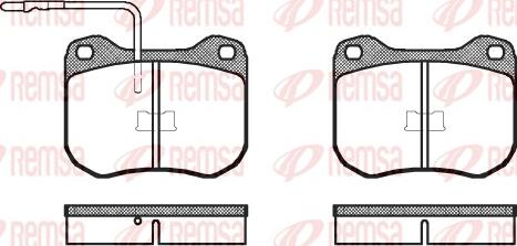 Remsa 0001.02 - Bremsbelagsatz, Scheibenbremse alexcarstop-ersatzteile.com