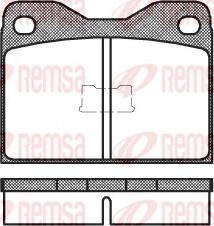 Remsa 0008.10 - Bremsbelagsatz, Scheibenbremse alexcarstop-ersatzteile.com