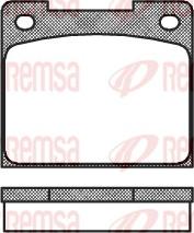 Remsa 0039.00 - Bremsbelagsatz, Scheibenbremse alexcarstop-ersatzteile.com