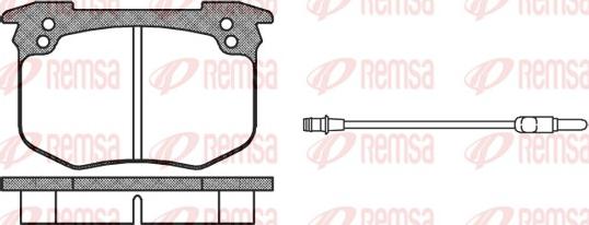 Remsa 0030.02 - Bremsbelagsatz, Scheibenbremse alexcarstop-ersatzteile.com