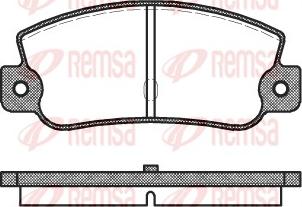 Remsa 0025.30 - Bremsbelagsatz, Scheibenbremse alexcarstop-ersatzteile.com