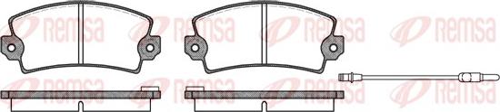 Remsa 0021.96 - Bremsbelagsatz, Scheibenbremse alexcarstop-ersatzteile.com