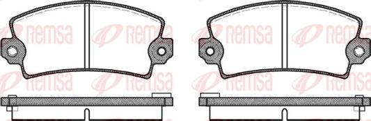 Remsa 0021.06 - Bremsbelagsatz, Scheibenbremse alexcarstop-ersatzteile.com