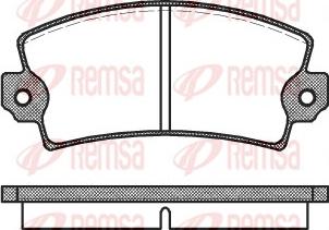 Remsa 0021.00 - Bremsbelagsatz, Scheibenbremse alexcarstop-ersatzteile.com