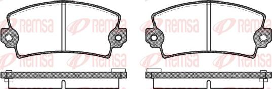 Remsa 0021.16 - Bremsbelagsatz, Scheibenbremse alexcarstop-ersatzteile.com