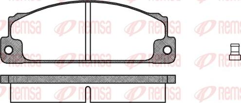 Remsa 0022.02 - Bremsbelagsatz, Scheibenbremse alexcarstop-ersatzteile.com