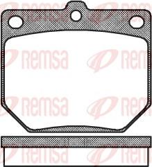 Remsa 0077.20 - Bremsbelagsatz, Scheibenbremse alexcarstop-ersatzteile.com