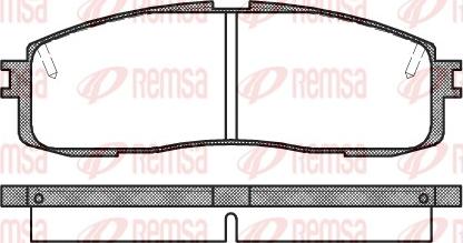 Remsa 0199.10 - Bremsbelagsatz, Scheibenbremse alexcarstop-ersatzteile.com