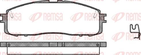 Remsa 0199.34 - Bremsbelagsatz, Scheibenbremse alexcarstop-ersatzteile.com