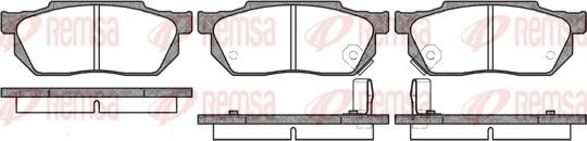 Remsa 0193.02 - Bremsbelagsatz, Scheibenbremse alexcarstop-ersatzteile.com